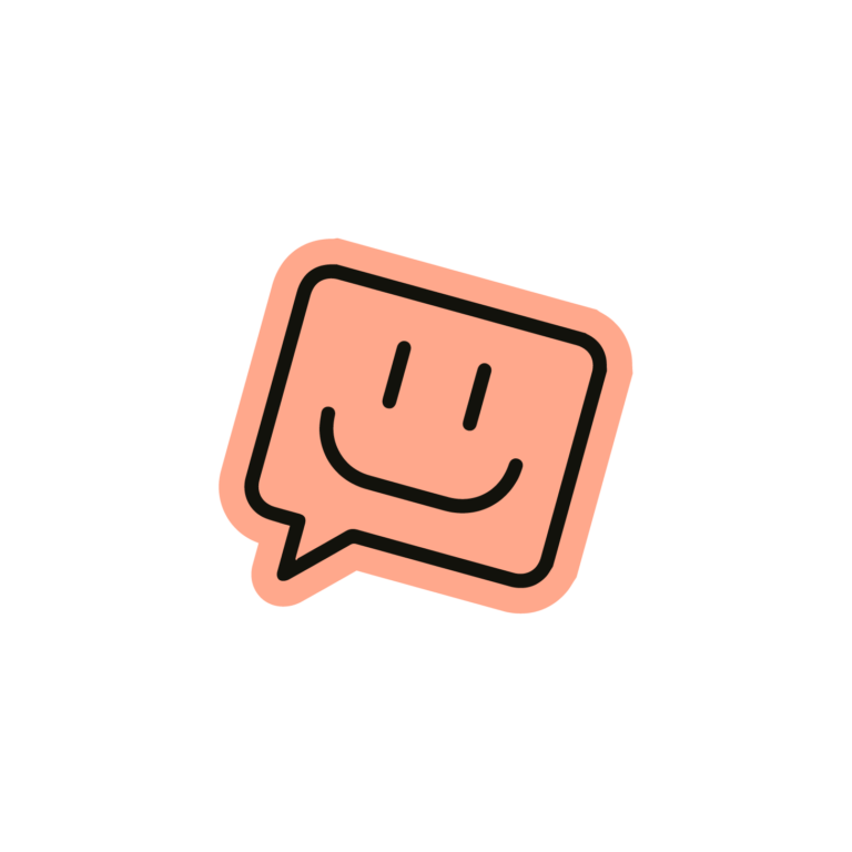 Reactions_SmileTalkBubble_Soft_Orange