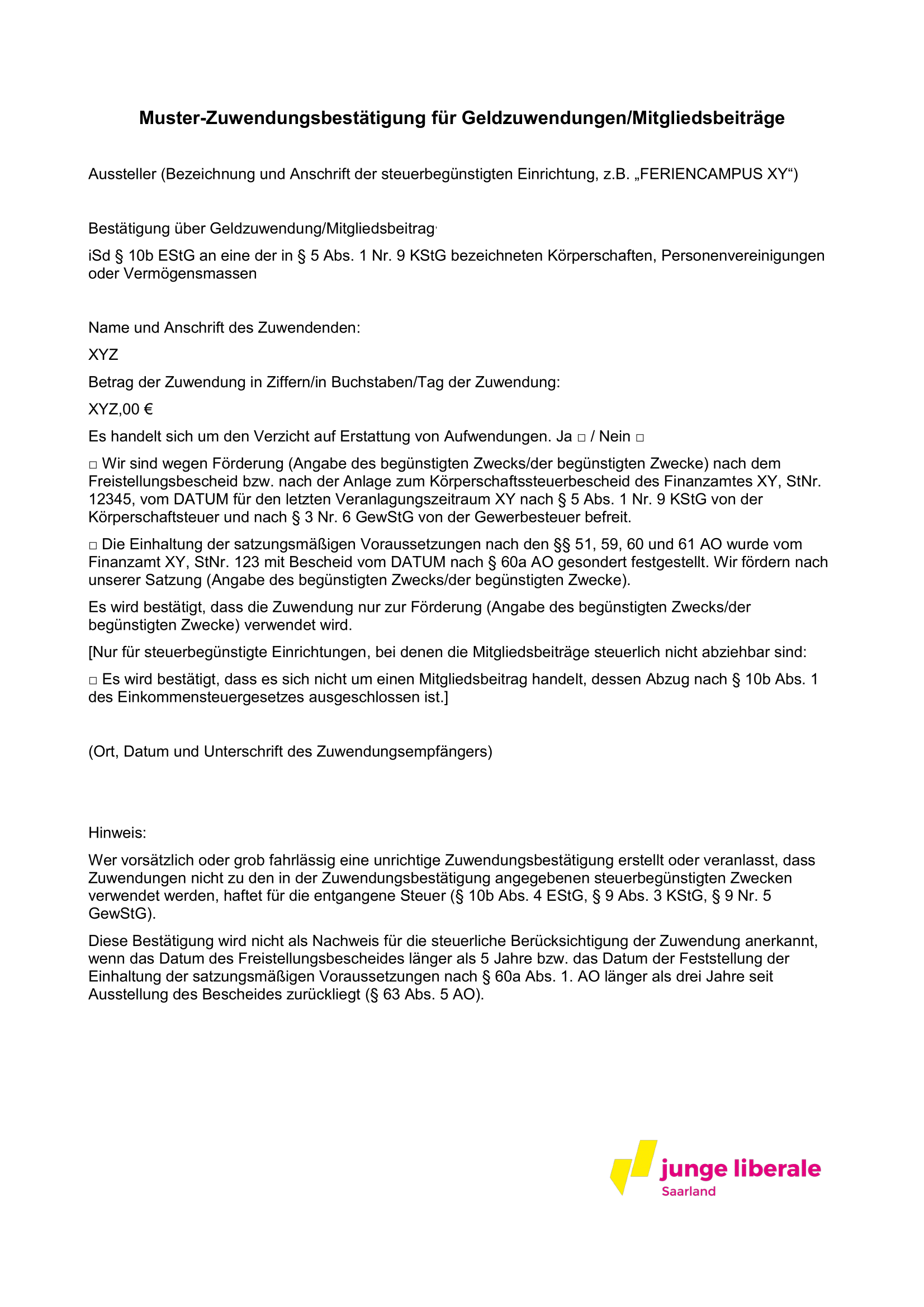 Paradox Bildungsministerium Junge Liberale